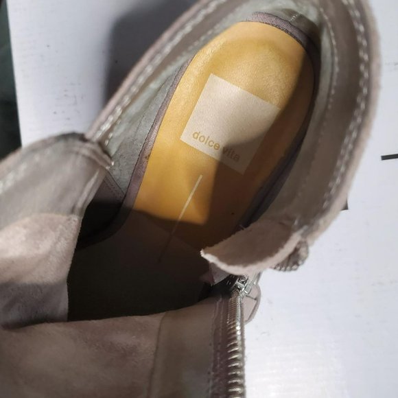 Dolce Vita “Levi” Suede Peep Toe Bootie in Gray Sz 9.5- Shipping Incl - Picture 15 of 15